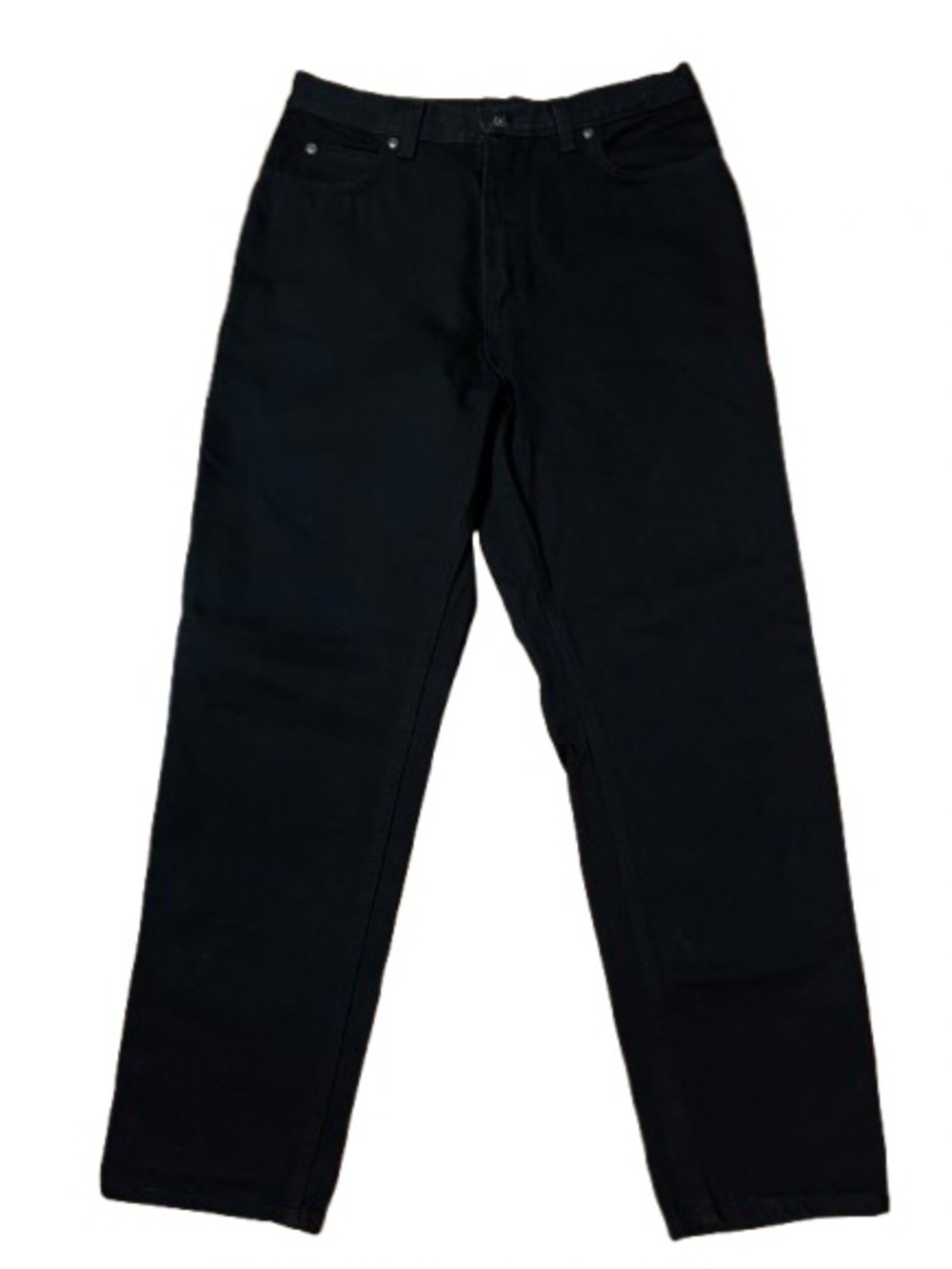 NWT Lands End Natural Fit Black Denim Jeans Size 10P